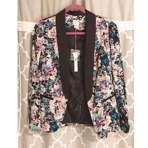 LC Lauren Conrad Floral Blazer